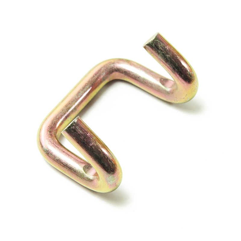 2 polegadas 5t Garra de zinco amarelo u gancho para amarra de carga de carga