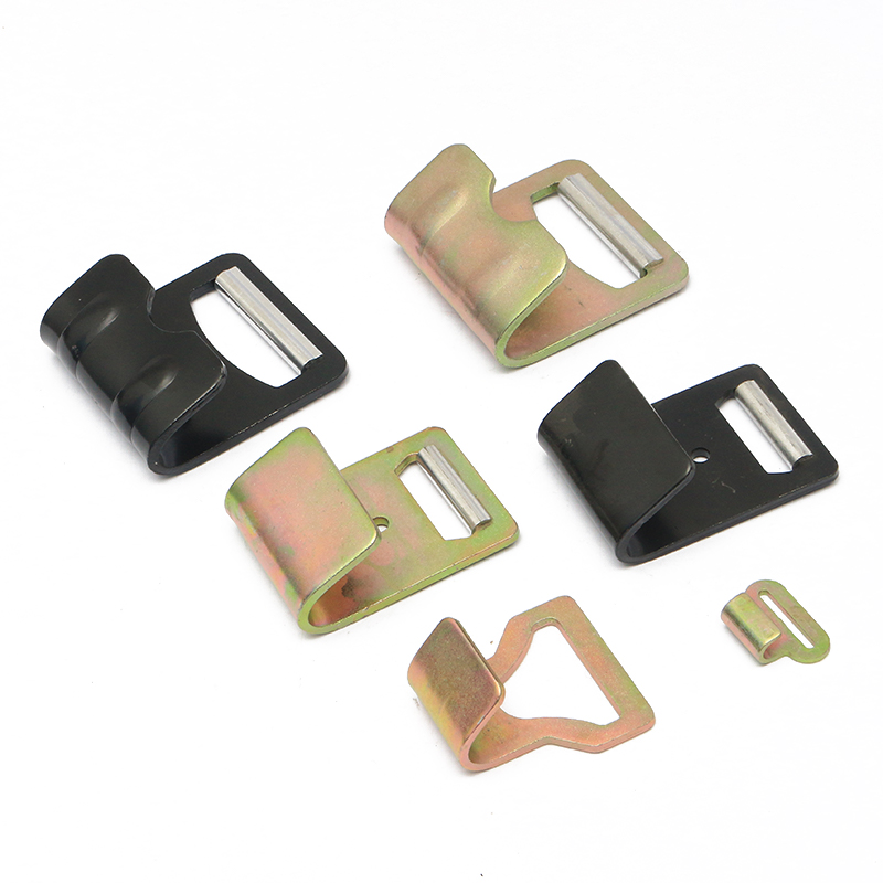 2 polegadas pretas de revestimento eletrônico de metal plana j gancho